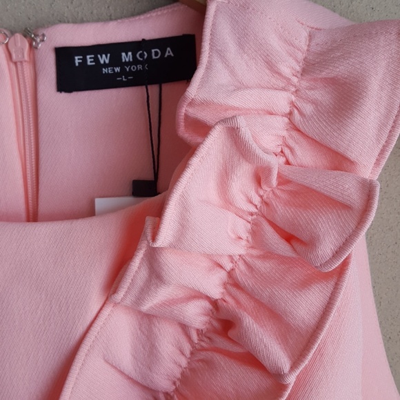 Few Moda Frill-Trimmed Mini Dress - Picture 7 of 7